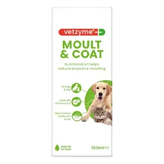 VETZYME Moult Coat aliejus nuo šėrimosi 150ml — 2 nuotrauka