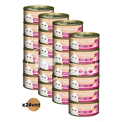 AATAS konservai katėms Creamy Chicken & Tuna, rinkinys 24 vnt. — 2 nuotrauka