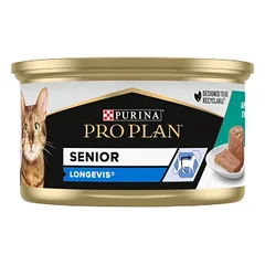 Purina Pro Plan Senior Longevis kačių putėsiai su tunu 85 g nuotrauka
