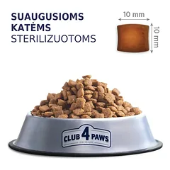 CLUB 4 PAWS Premium ėdalas sterilizuotoms katėms 2 kg — 2 nuotrauka