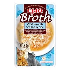 INABA Cat Ciao Broth - vištienos ir šukučių skonio papildomas ėdalas katėms 40g nuotrauka