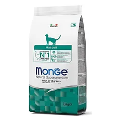 Monge Dry Cat Hairball 0,4 kg parduotuvėje mumbo.lt