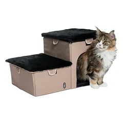 TIAKI sulankstomi augintinių laipteliai, 2 pakopų, L 62 x B 39 x H 35,5 cm — 3 nuotrauka