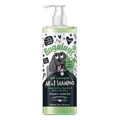 Bugalugs Viskas viename šampūnas - šunų šampūnas su kondicionieriumi, mažina plaukų slinkimą, koncentratas 1:10, 500ml — 4 nuotrauka