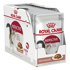 Royal Canin Instinctive In Gravy Pouch konservai katėms padaže, 85g x 12vnt.