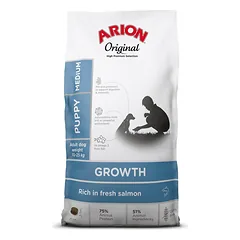 ARION Original Growth Puppy Medium Salmon Rice 12 kg
