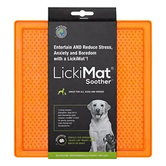 LickiMat Classic Soother - laižymo kilimėlis šunims, pakeltas raštas, Zielony / Miękka — 3 nuotrauka