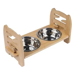 Modern Living dvigubas dubenėlis su bambukiniu stovu Ubud, 550 ml, L 42 x B 19 x H 20 cm — 2 nuotrauka