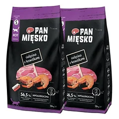PAN MIŠKO Veršiena su krevetėmis katėms traškučiai S 2x1,6 kg