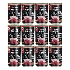 PAN MIĘSKO Šlapias šunų ėdalas kalakutiena su elniena 12x400g