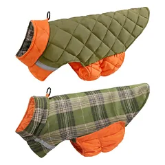 PAW COUTURE gyvūnų augintinių liemenė, dvipusė,žalia, dvipusė, žalia, L dydis — 2 nuotrauka