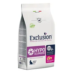 Exclusion Hypoallergenic dietinis sausas pašaras katėms su kiauliena ir bulvėmis, 1,5 kg