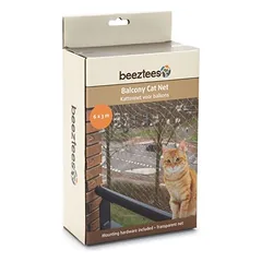 Beeztees tinklas katėms balkonui, skaidrus, Matmenys: 6 x 3 m — 3 nuotrauka