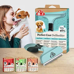 8in1 Perfect Coat DeShedder - negyvo poplaukio šalinimo priemonė didelių veislių šunims — 2 nuotrauka