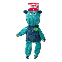 KONG Knots Hippo Jumbo – minkštas, bet itin patvarus žaislas su virvės skeletu