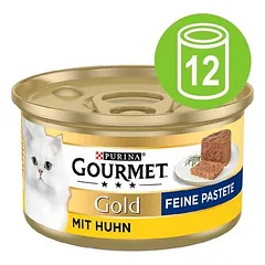 Gourmet Gold paštetas, drėgnas maistas katėms 12 x 85 g