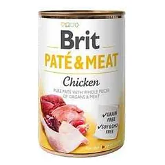 Brit Care Chicken Pate & Meat konservai šunims su vištiena 400g — 2 nuotrauka
