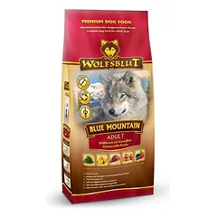 WOLFSBLUT Adult Blue Mountain sausas šunų ėdalas su elniena ir triušiena 12,5 kg