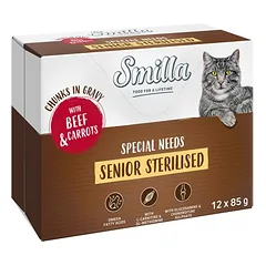 Smilla Frischebeutel Senior Sterilised Häppchen in Sauce mit Gemüse