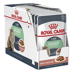 Royal Canin FHN Digest Sensitive In Gravy visavertis drėgnas pašaras suaugusioms katėms su jautriu virškinimu, 85 g, 12 vnt.