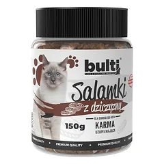 BULTI Salamis skanėstai katėms, mėsos užkandis 150 g — 3 nuotrauka