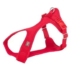 Trixie Comfort Soft touring petnešos, S-M 35-60cm/20mm, raudonos