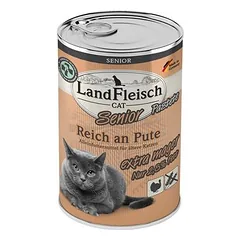 LandFleisch Cat Senior paštetas ypač liesas 6 x 400 g, drėgnas maistas katėms, su daug vištienos — 2 nuotrauka