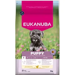 Eukanuba Life Care Puppy Small sausas maistas mažų veislių šuniukams su vištiena, 3 kg