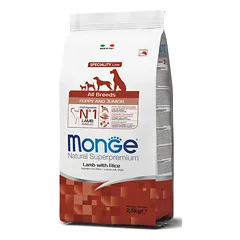 Monge puppy sausas pašaras (ėriena ir ryžiai) 2,5kg