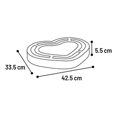 Flamingo draskymo žaislas katėms Poro, rudos spalvos, L 42,5 x B 33,5 x H 5,5 cm — 2 nuotrauka