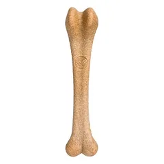 Žaislas kaulas guminis su bambuko pluoštusu vištienos kvapo kaulas 18,4cm