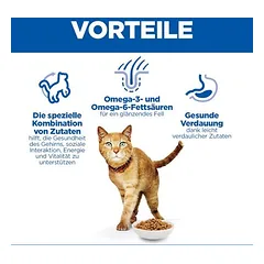Hill's Science Plan Senior Vitality Mature Adult 7+ su vištiena ir ryžiais, sausas maistas katėms, 5 - 9,9 kg — 4 nuotrauka