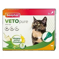 Beaphar Cat Veto Pure Spot On Neem Extract N3
