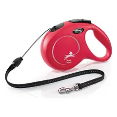 Flexi Classic Cord Red automatinis pavadėlis šunims