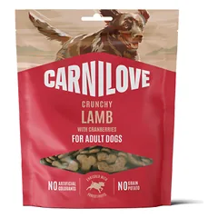 CARNILOVE Crunchy Snack Lamb with Cranberries skanėstai šunims 200 g