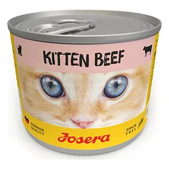 JOSERA Kitten Šlapias maistas kačiukams su jautiena, 24 x 200 g skardinės