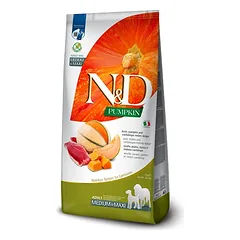 N&D Pumpkin sausas maistas vidutinių ir didelių veislių šunims su antiena ir moliūgais 12 kg