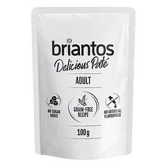 Briantos Delicious Paté ekonominė pakuotė 44 x 100 g, drėgnas maistas šunims, 100 - 199 g — 3 nuotrauka