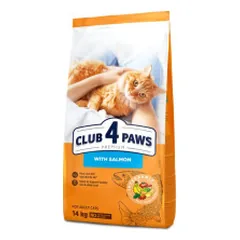 Club 4 Paws Premium sausas pašaras su lašiša katėms