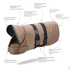 HUNTER DENALI paltas šunims, 60 cm — 2 nuotrauka