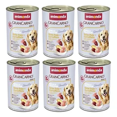ANIMONDA GranCarno Sensitiv Adult Dog skonis: kalakutiena + bulvės 6x400g