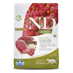 FARMINA N&D QUINOA - CAT Dry URINARY Duck&Cranberry ADULT 300 gr (pak.16)