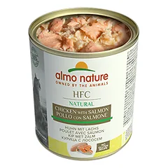 Almo Nature HFC Natural vištienos ir lašišos konservai suaugusiems katėms, 280 g — 2 nuotrauka