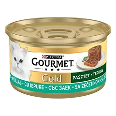 Purina Gourmet Gold triušių paštetas 85g