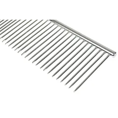 Madan Professional Extra Long Pin Comb - profesionalus, itin patvarus šepetys su mišriu 50/50 dantų išdėstymu ir ilgais dantukais., 19cm — 2 nuotrauka