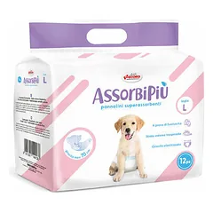 AssorbiPiu Diapers for dog L 12 pcs.