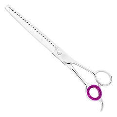 Kenchii Scorpion Blender - kirpimo retinimo žirklės, vienpusės, 24 dantų, 8" — 2 nuotrauka