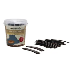 Beeztees skanėstai šunims ėrienos ir ryžių juostelės 500 g