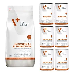 VETEXPERT Dog Intestinal Elimination 12kg + Intestinal 6x400g