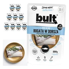 BULT drėgnas maistas šunims, maišeliai 10 x 500 g, Menkė — 5 nuotrauka